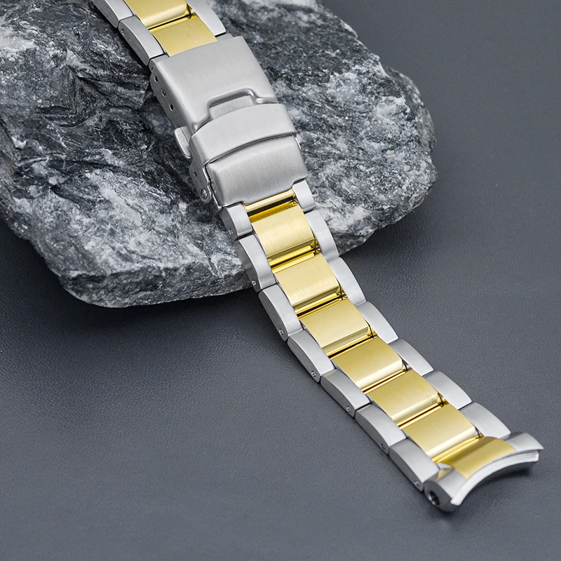 20mm High Quality Solid  Stainless Steel Watch Bracelet Deployment Buckle Fit Seiko SPB185/187 Diving Watch Case Repair Tool