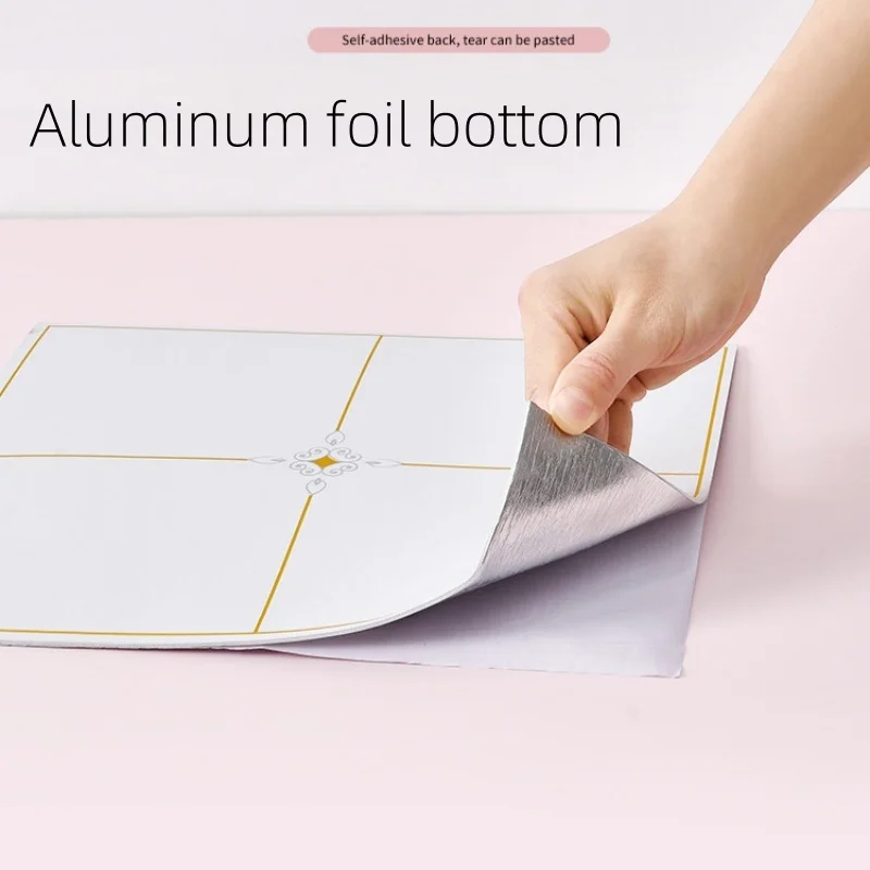 

Removable Decorative Tile Sticker Self-Adhesive Foam Wall Sticker Panel Thick Renovation of Ceiling Living Room Kitchen Bedroom