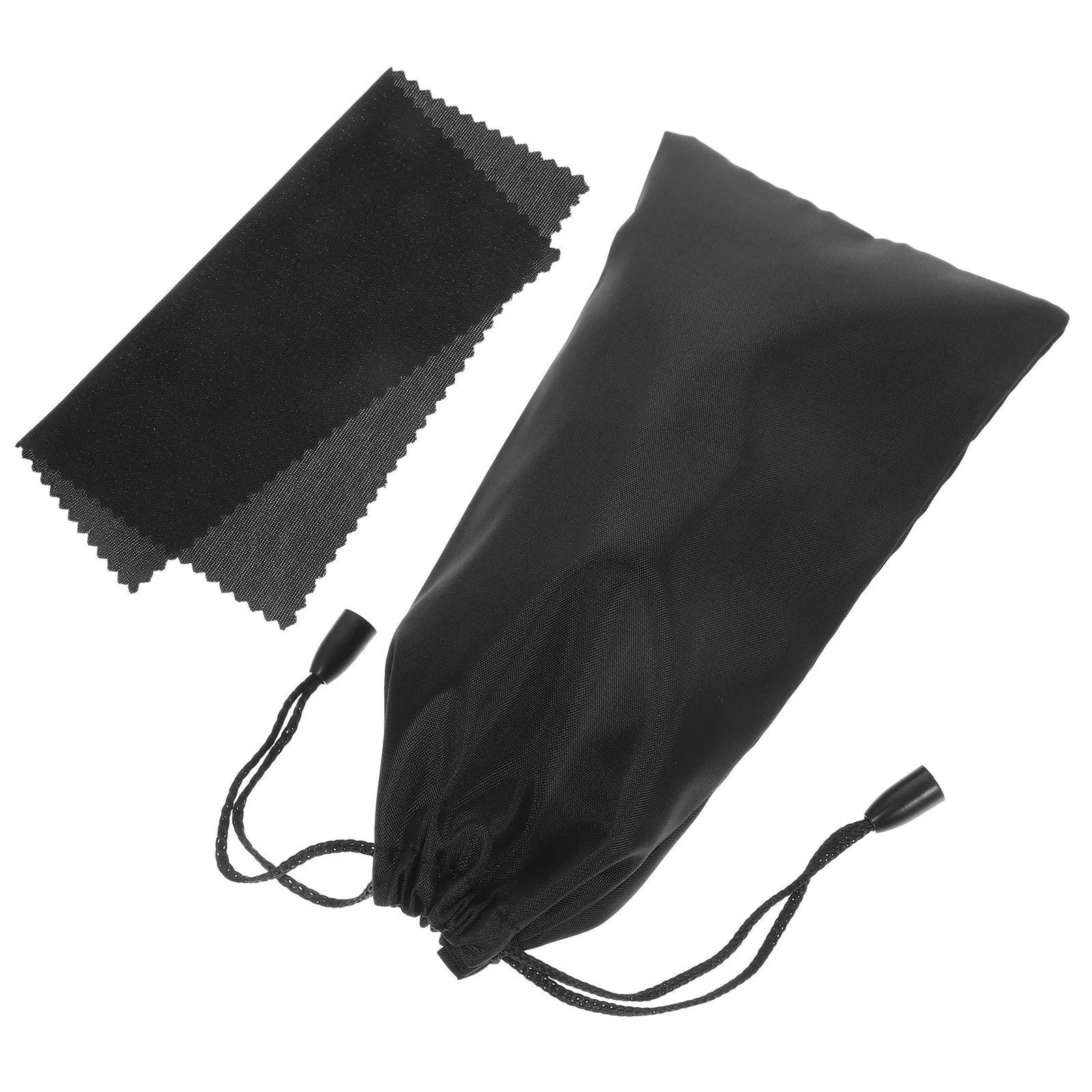 

Набор из 30 чехлов для очков: портативные сумки для хранения солнцезащитных очков, черные, из микрофибры, на шнурке, с протиркой для линз, защитные