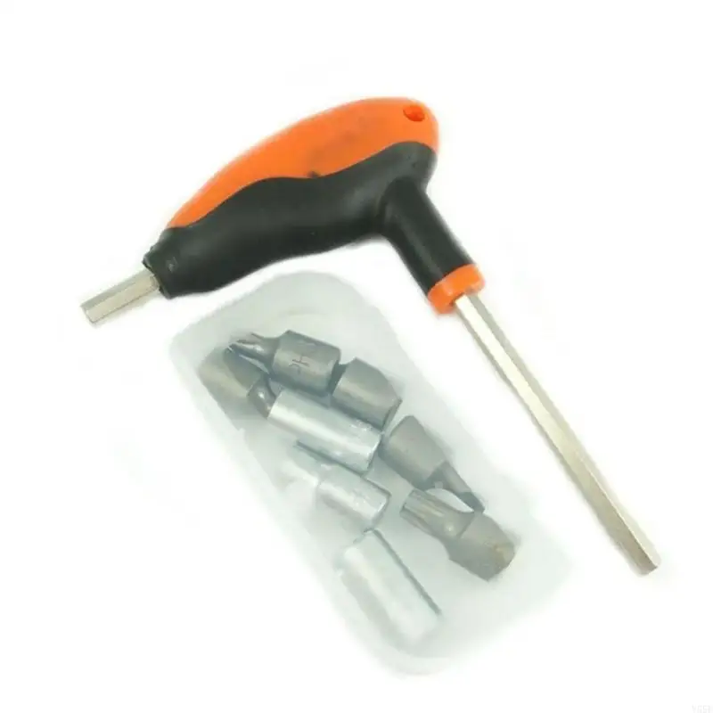 Y55E T-Bet-brack Metal Cờ lê Cờ lăn Skateboard Công cụ trượt ván với bit 6/8/10/45mm