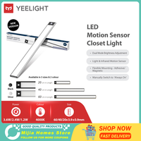 Yeelight Motion Sensor Closet Light LED Sensor Dimmable Cabinet Light Motion Sensor Wardrobe Bedroom Kitchen Car Magnetic Paste