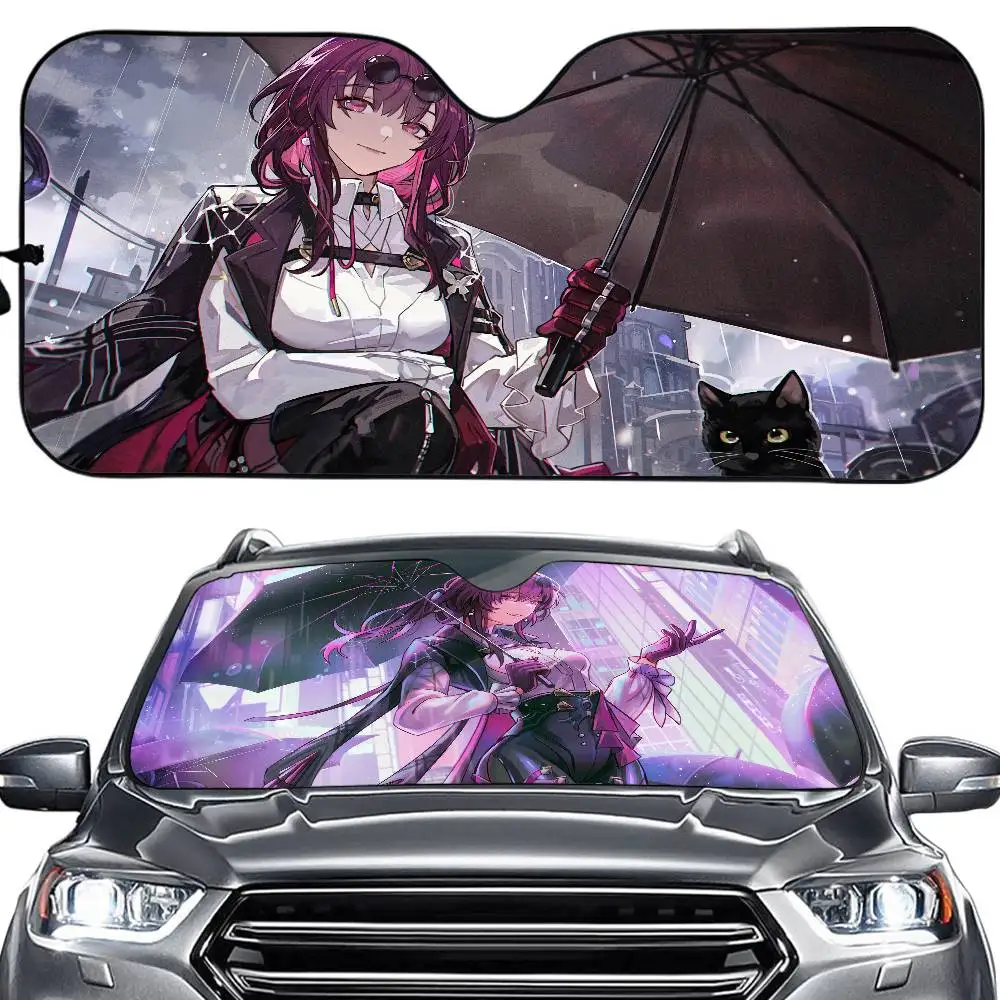 

K-kafka Car Windshield Funny Sun Shade Foldable UV Ray Sun Visor Protector Sunshade For Front Window