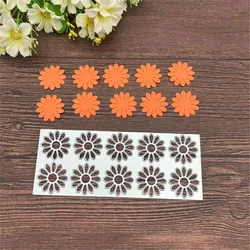 Sunflower Flowers Frame Metal Cutting Dies Stencils For DIY Scrapbooking Decorative Embossing Handcraft Template