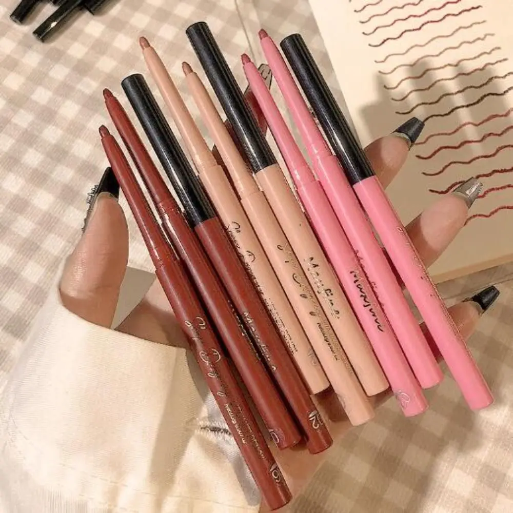 New Waterproof Matte Lipliner Smooth Sweatproof Matte Lipstick Pencils Long Lasting Natural Lipliner Pen