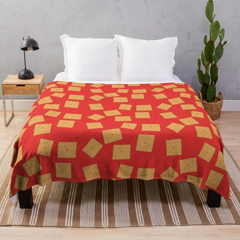 

Cheez IT inspired artwork Throw Blanket Stylish Couch Blanket for Home Living Room
