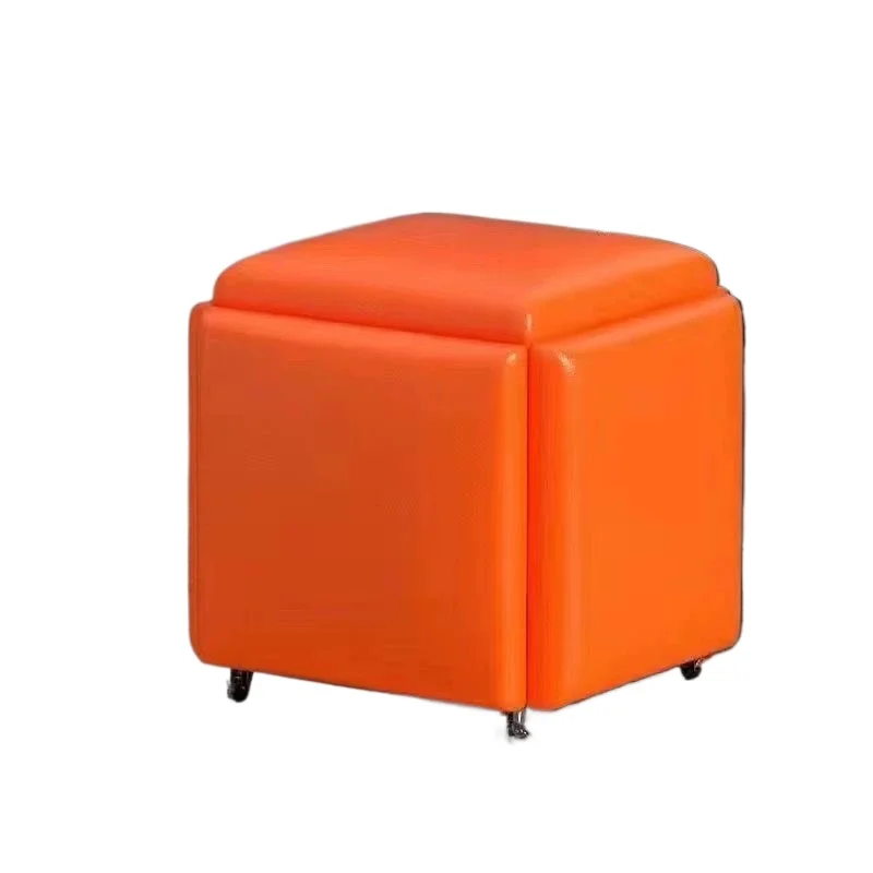 Multifunctional living room square stool combination storage coffee table sofa five-in-one