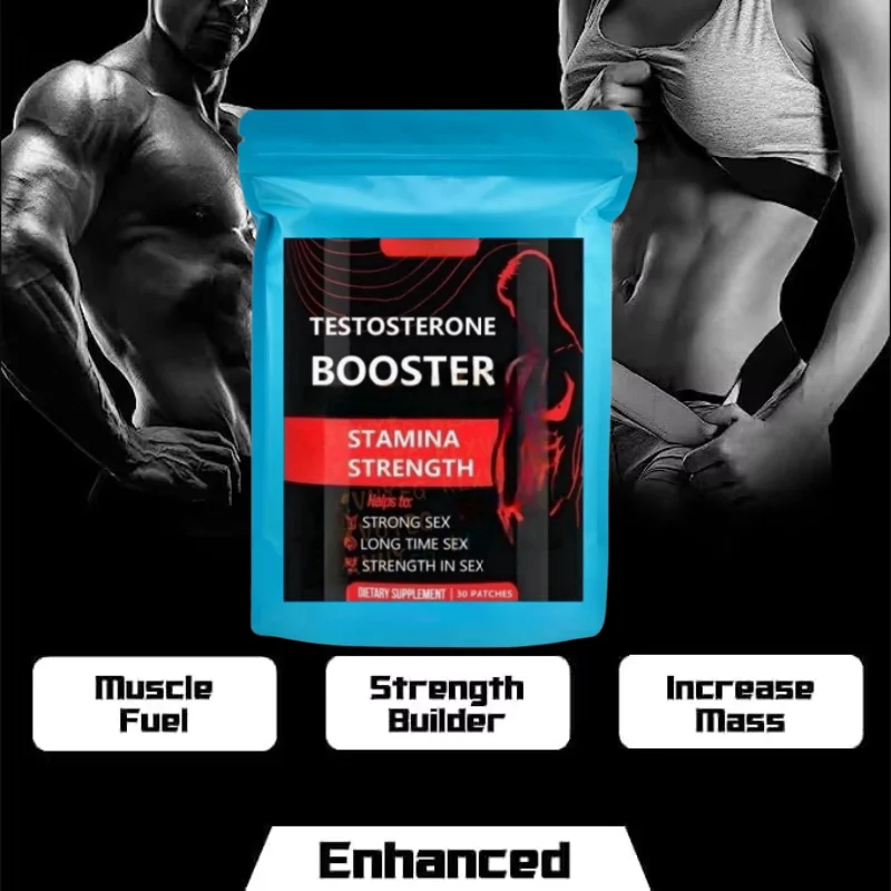 Testosterone Booster Transdermal Patches For Men, Tribulus, Saw Palmetto, Ginseng, Shilajit, Epimedium