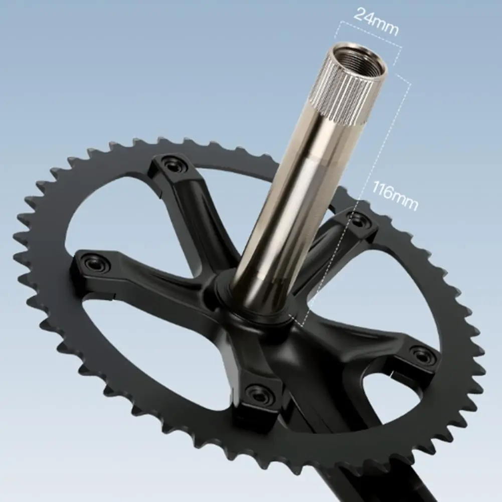 Fixed Gear Bike Crankset Aluminium 165mm 144BCD With 48T Or 49T Narrow Wide Tooth Chainring And Included Bottom Bracket Set