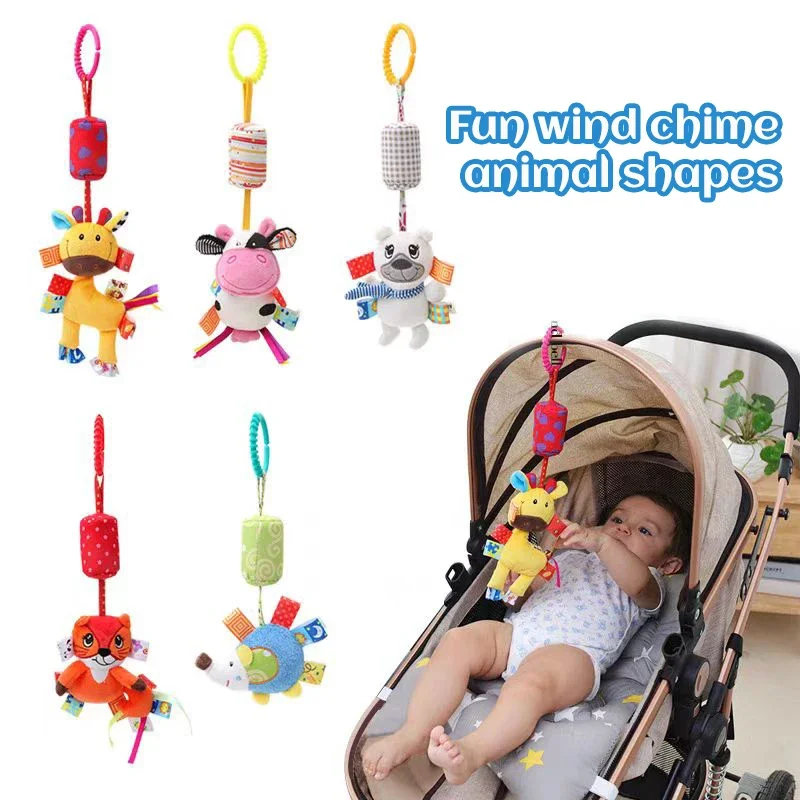Bonne qualité nouveau-né bébé poussette pendentif carillon éolien bébé suspendus hochet jouets dessin animé Animal Parent-enfant interactif bébé jouets