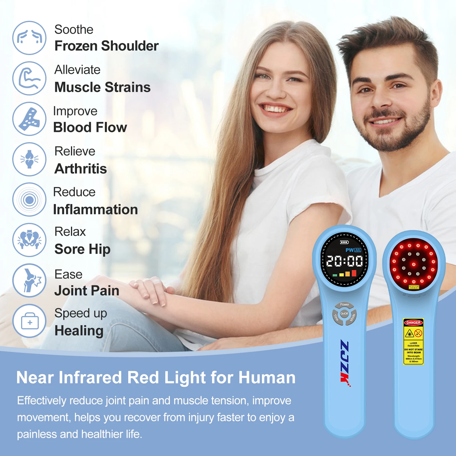 Zjzk 1760mw nmx16 Dioden Kalt laser Medizinische Therapie nmx4Dioden nmx4Dioden Haustier Laserlicht therapie für Haustiere Muskels ch merzen