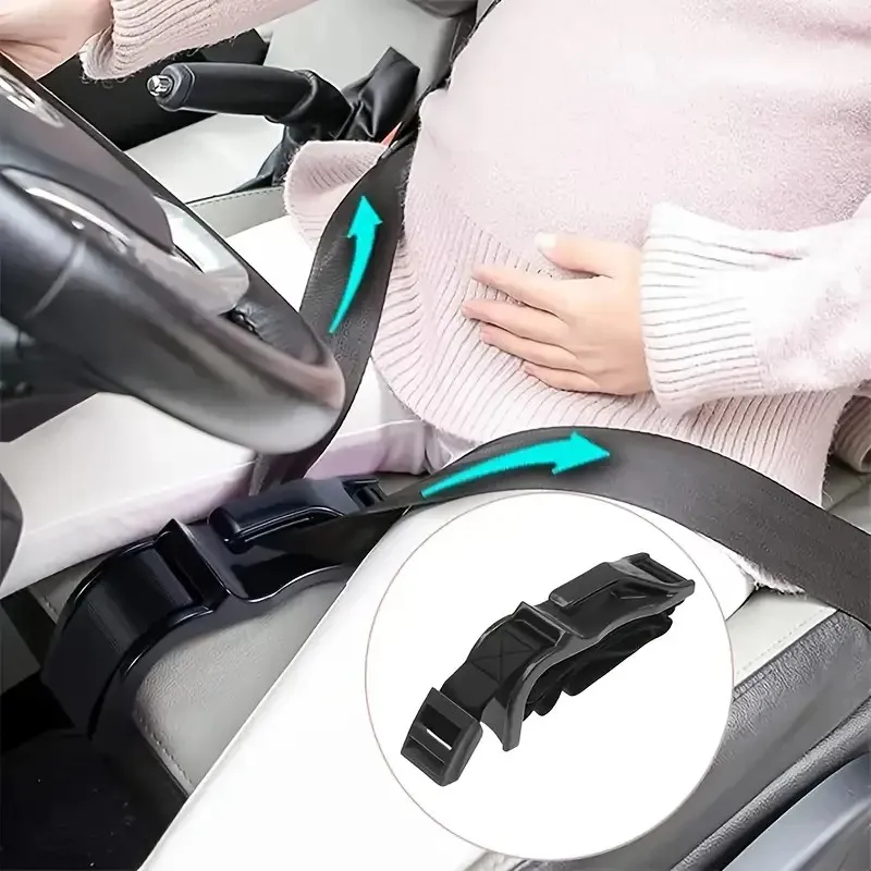 Adjustable Car Seatbelt Adjuster Clip Comfort Seat Belt Stopper For Maternity Daily Driving