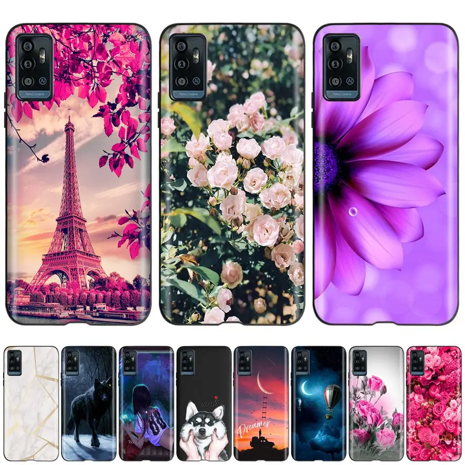 Para ZTE Blade A71 funda trasera de silicona fundas de teléfono para zte blade A 71 a71 A7030 funda suave moda TPU parachoques Torre Eiffel