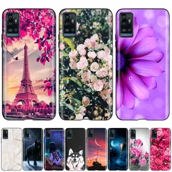 For ZTE Blade A71 Case Silicone Back Cover Phone Cases for zte blade A 71 a71 A7030 Soft Coque Fashion TPU bumper Eiffel Tower