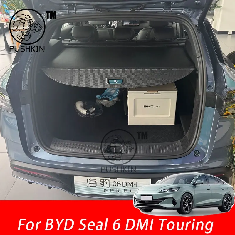 

For BYD Seal 6 C6 DMI Touring 2025 2026 Car Cargo Cover Retractable Luggage Rack Waterproof Privacy Protector Accessories