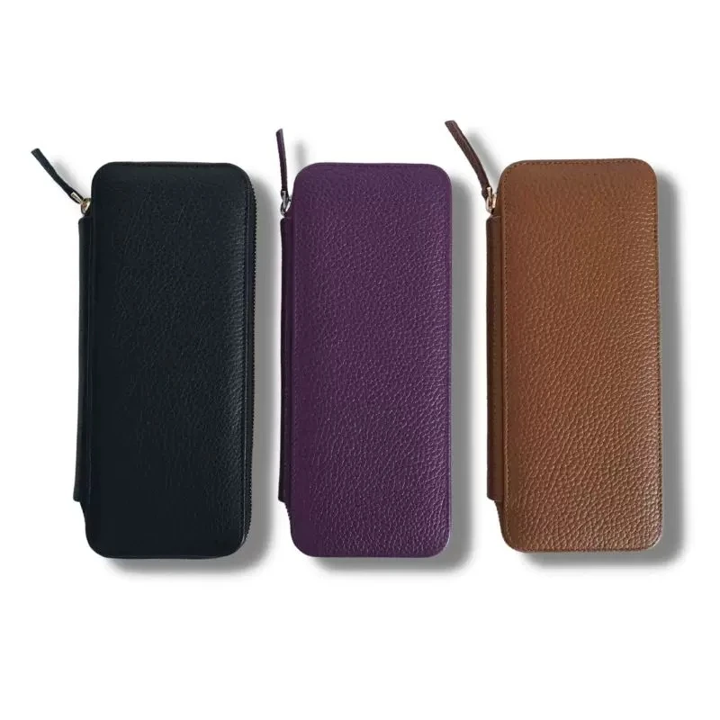 Handmade English calligraphy pencil case, pen bag, leather dipped in water, pen holder, nib.