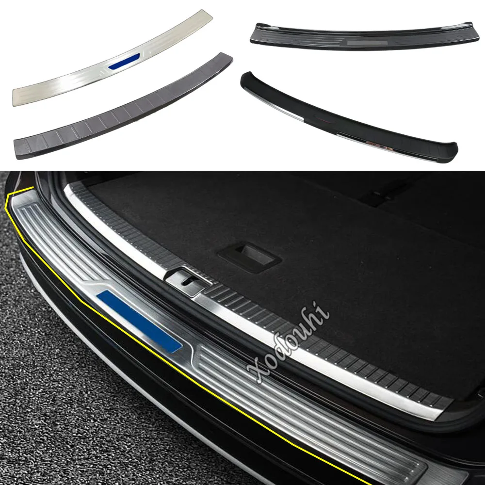 

Car Accessories Rear Outside Bumper Protection Trunk Trim Cover Plate Pedal For VW Volkswagen Teramont Atlas 2017 2018 2019 2020