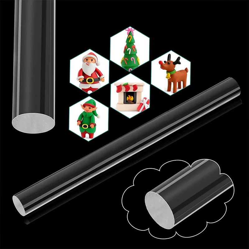 1/2 قطعة أداة الطين الاكريليك الطين الصحافة عصا أداة DIY بها بنفسك النمذجة الطين أدوات الفخار الخزف الطين القواطع الأسطوانة أدوات صياغة TY #3