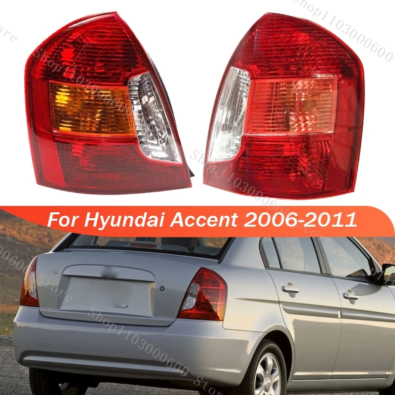 

Для Hyundai Accent 2006-2011 задний фонарь в сборе, задний фонарь, стоп-сигнал, сигнальный фонарь заднего хода без лампы, задний фонарь