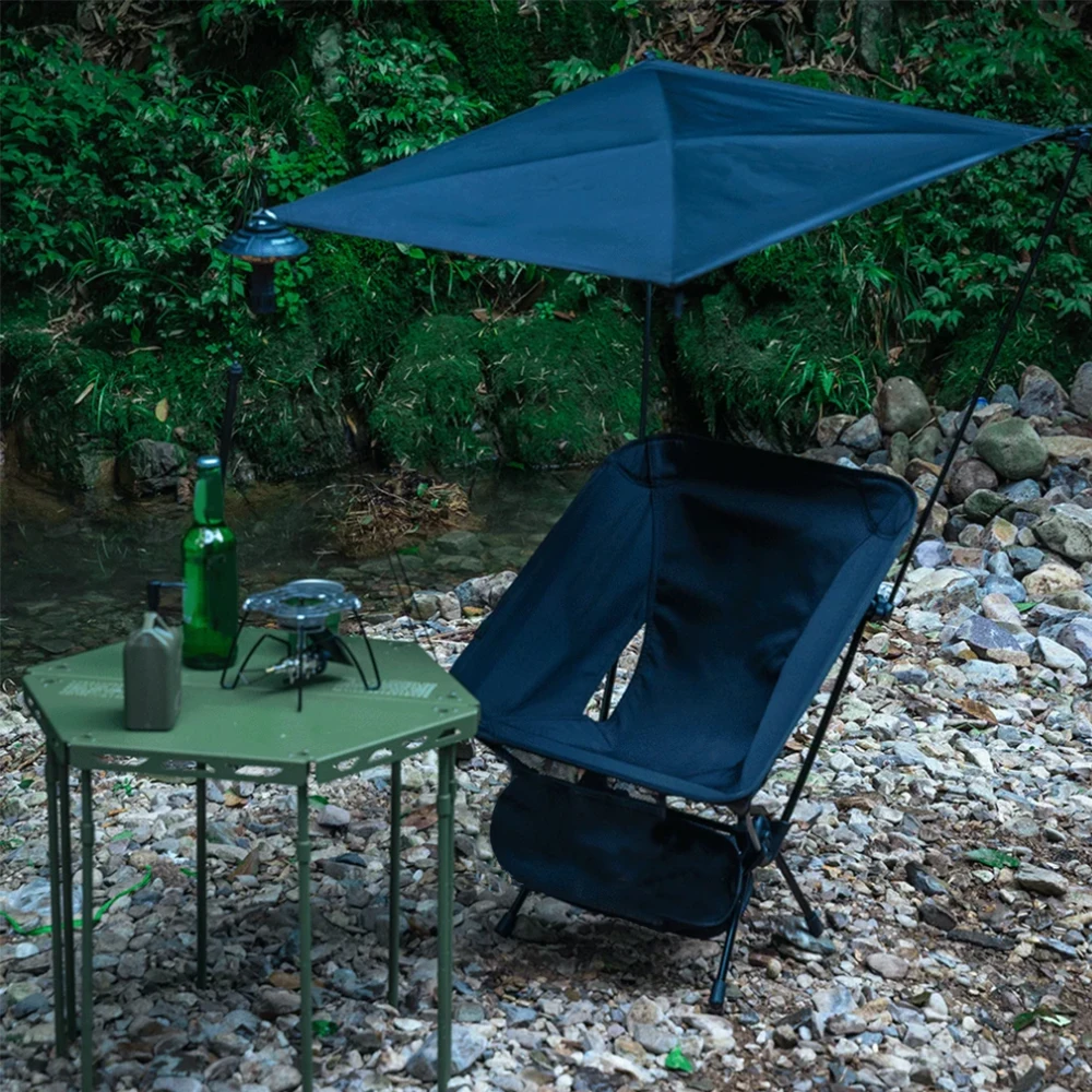Moon Chair Sunshade Beach Chair Sunshade Folding Sunshade Lounge Sunshade Outdoor Chair Sunshade For Camping Fishing Beach view 5
