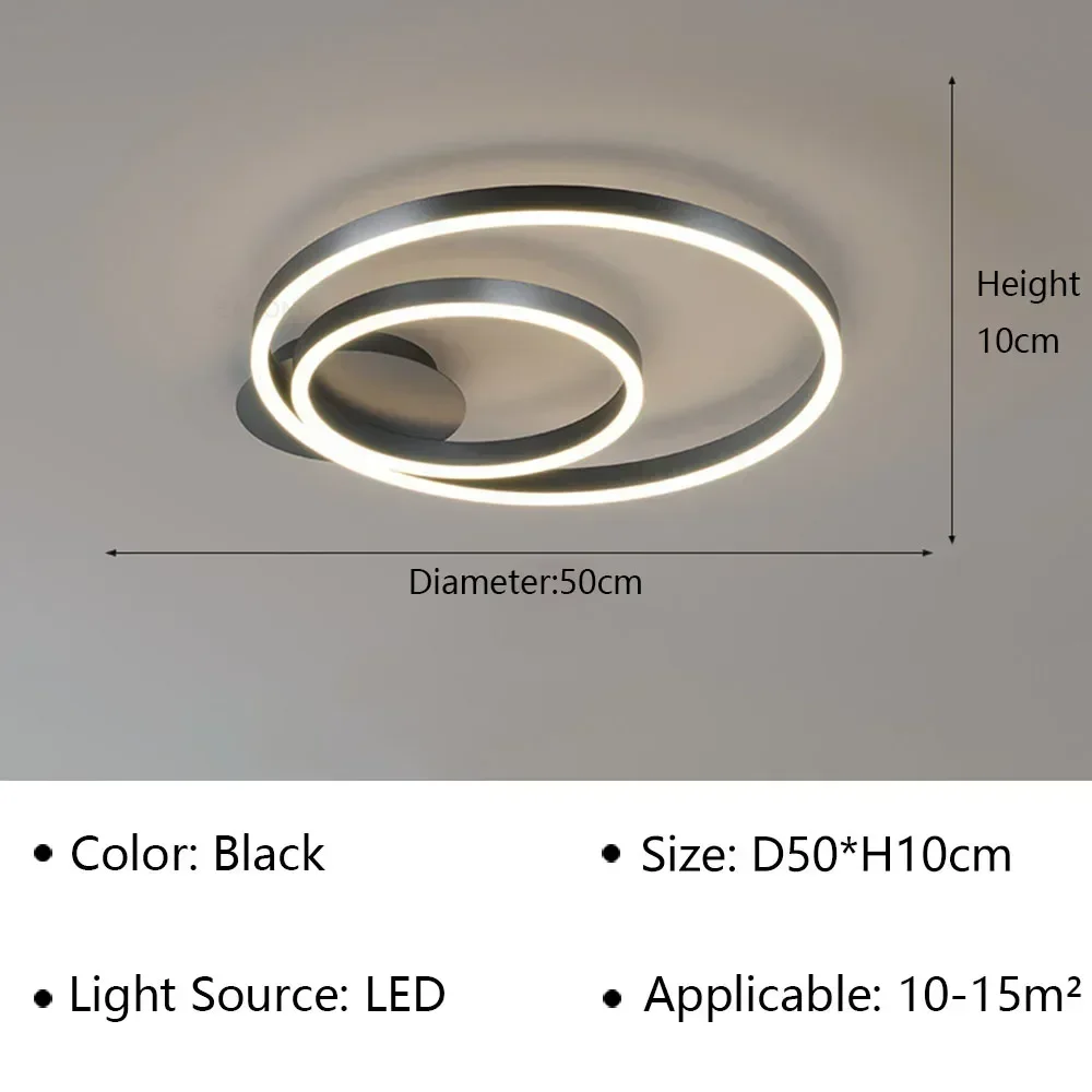 Modern LED Ceiling Lamp Industrial Style Chandelier for Living Dining Room Bedroom Home Decortion Indoor Lighting Fixture Luster