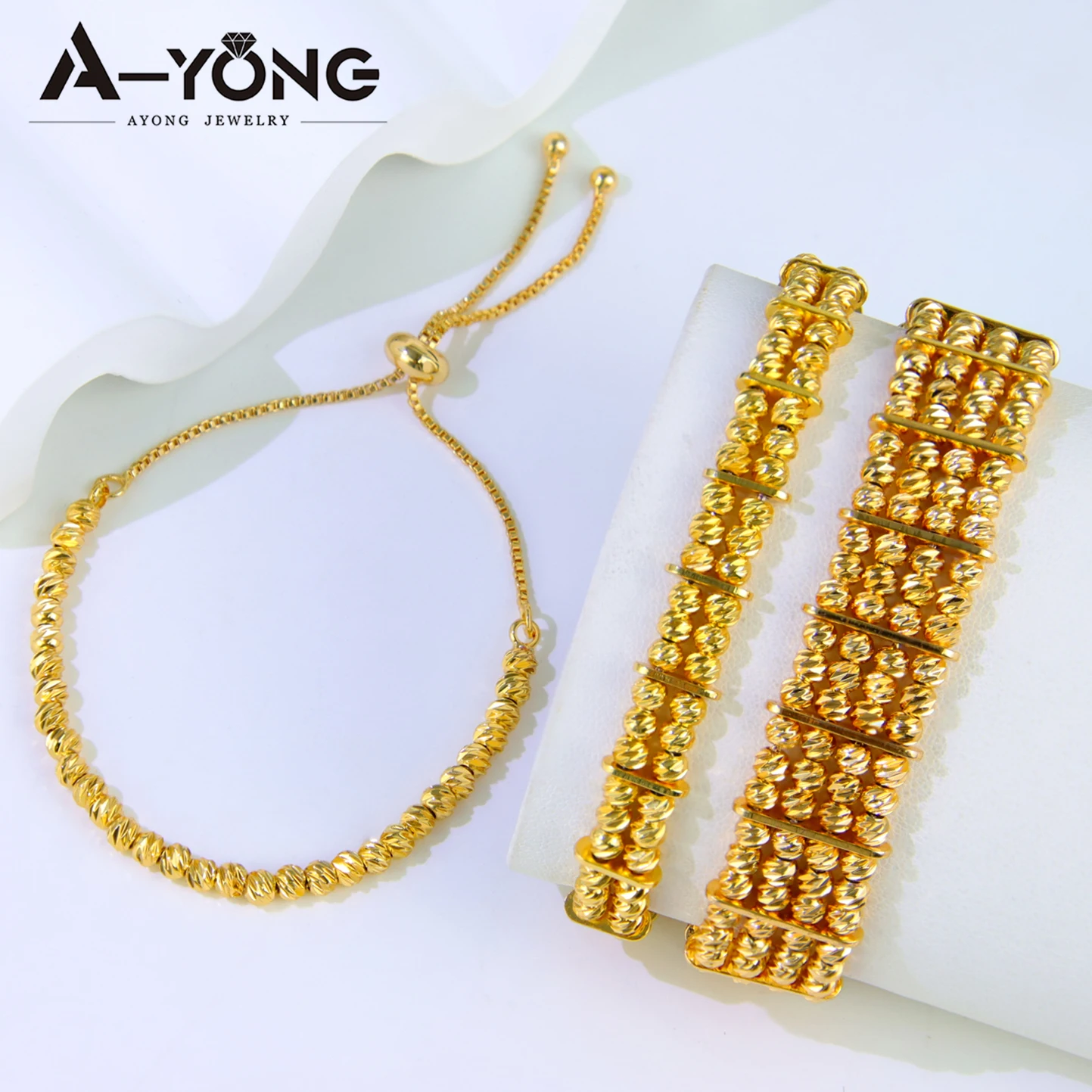 Arabische Mode-Perlenarmband 24k Vergoldet Äthiopischer Brautschmuck Manschetten-Armreif Oman Muslimische Frauen Vintage-Schmuck – Detail 9