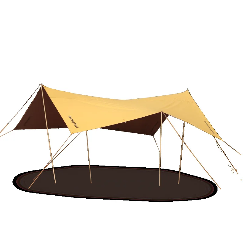 Outdoor Camping Canopy Camp Sunscreen Oversized Sunshade Camping Octagonal Rain Rectangular Canopy