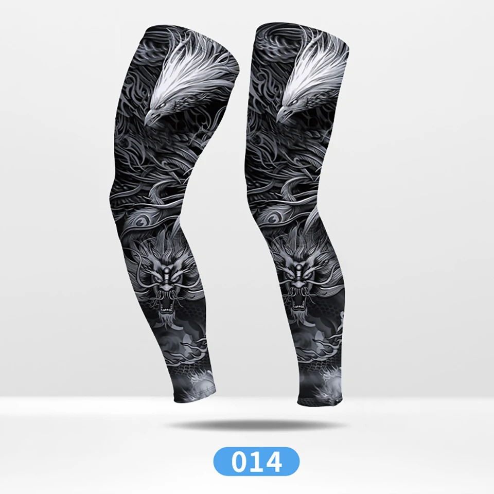 GTUBIKE Sommer-Rad-Kompressionsbeinschoner für Outdoor-Sportarten, schnelltrocknend, Knieschutz, Leggings für Laufen, Basketball, UV-Schutz