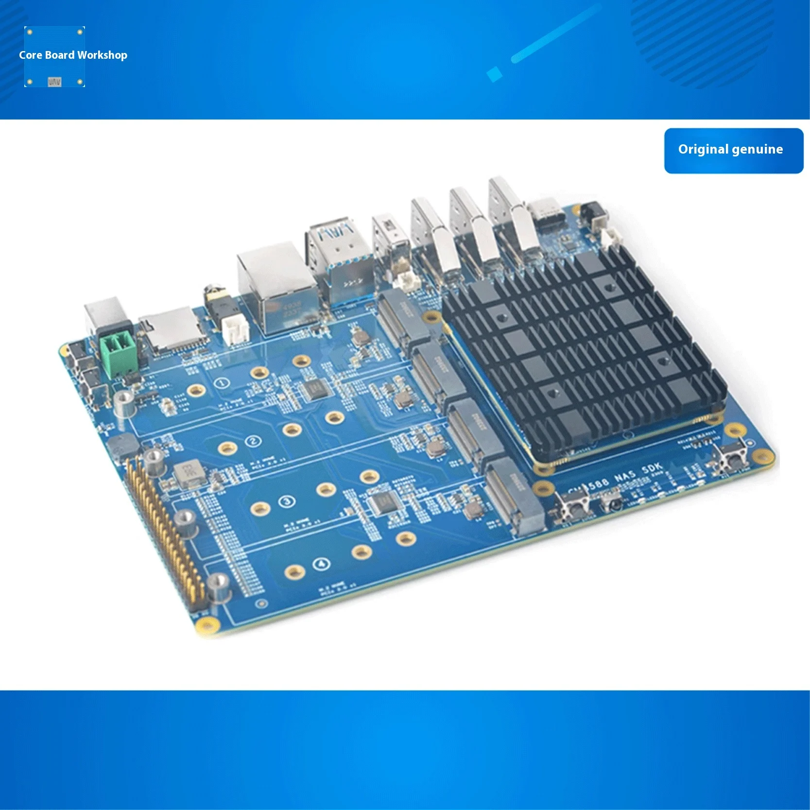 FriendlyELEC CM3588 Core Board Kit 2.5G Rockchip RK3588 CPU Development Board 4xPCIe3.0 4K/8K CM3588 NAS SDK Kit 4 NVMe HDMI IN