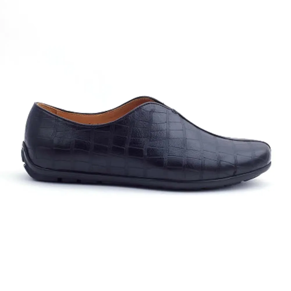 ourui true  deerskin  male  leisure  Leather shoes  black men shoes