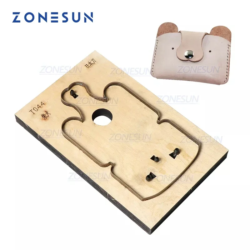 ZONESUN Dog Custom Leather Cutting Die Coin Purse Punching Handicraft Tool Wallet Die Cuts DIY Paper Laser Steel Rule Die