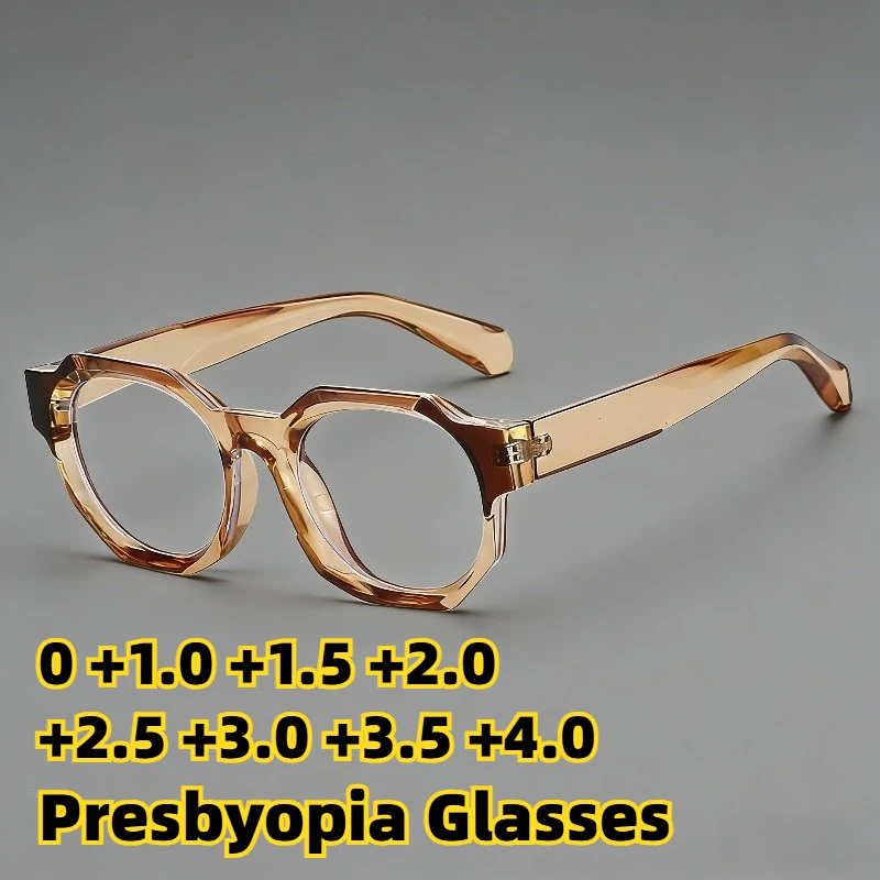 

2026 New Irregular-Shaped Anti-Blue Light Presbyopia Glasses Unisex Stylish High-Definition and Comfortable Reading Glasses