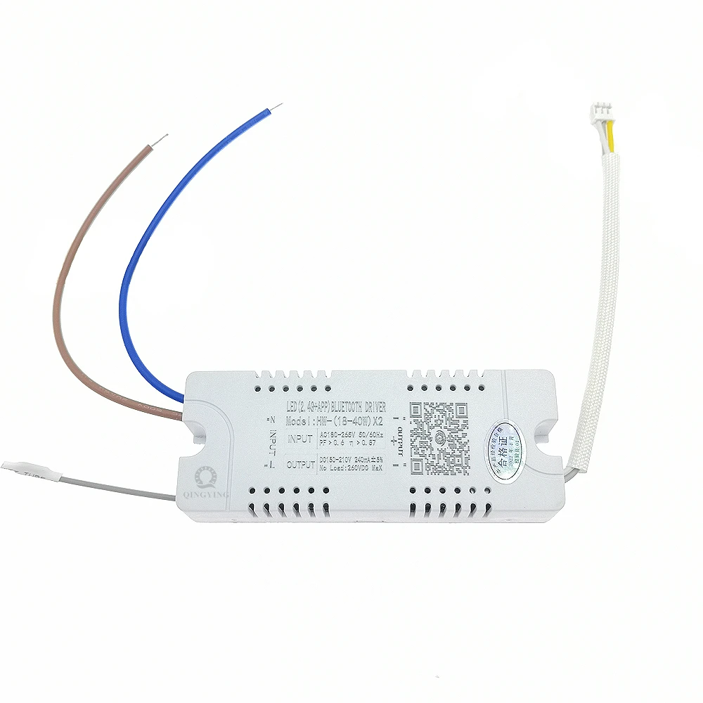 12-40Wx2 2.4G zdalne i kontrola aplikacji inteligentny sterownik LED DC36-180V 240mA ściemnianie i zmiana koloru transformator zasilający