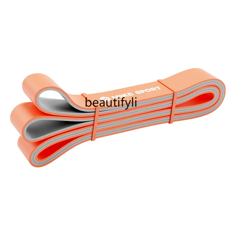 

Two-color elastic belt Fitness male resistance belt Female yoga stretching tension rope Pull-up rope