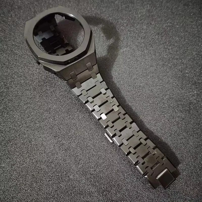 Stainless Steel Case & Watch Strap Replacement Mod Kit