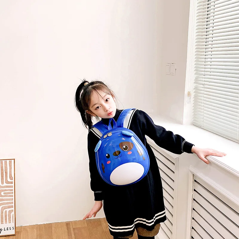 Kindergarten Fashion Schoolbag New Cute Cartoon 3-6 Years Old Girls and Boys Kids Eggshell Schoolbag Lightweight Load Reduction