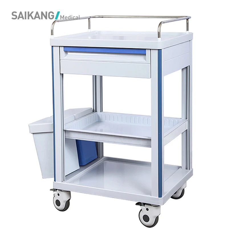 

SKR-CT161 Functional Cheap Hospital ABS Medical Drug Nursing Trolley