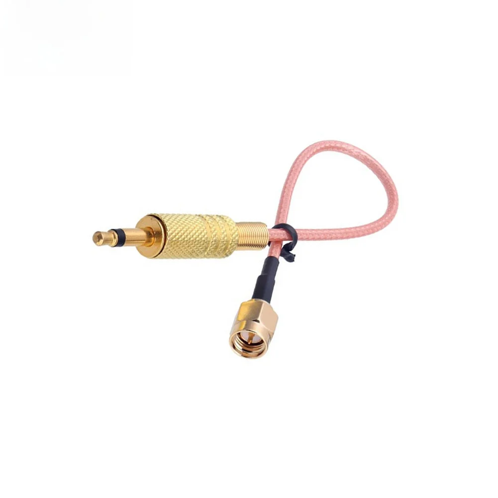 RG316 Coaxial Extension Cable With For SMA Male Connector And 3.5mm Audio Jack For Communication And Audio Applications