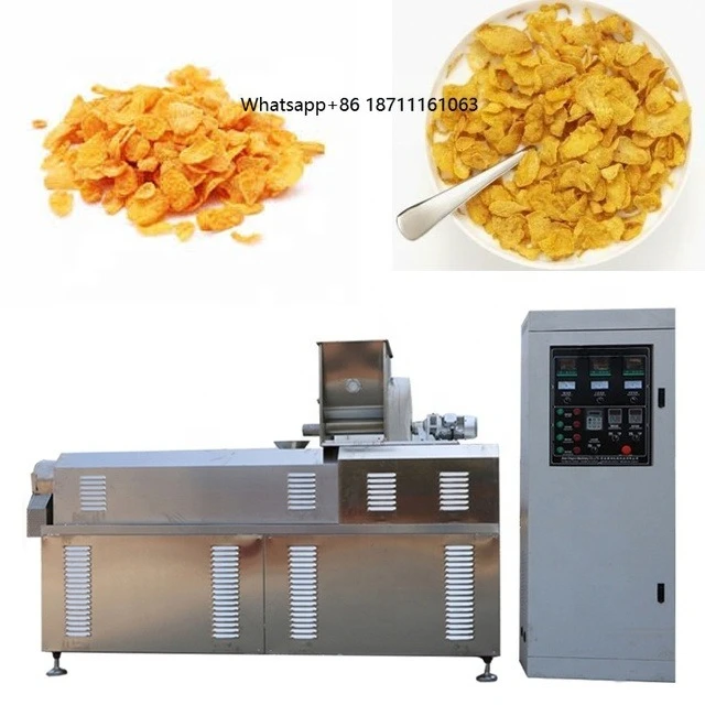 China Bright Breakfast Cereal Instant Porridge Corn Flakes Flour Making Machine Line Mixer Automatic Stainless Steel High