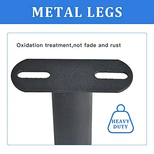 

Heavy Duty Oxidation-Treated Metal Furniture Legs For Bed, Sofa, Table, Cabinet – Adjustable Round Support Feet 10.75 Inch