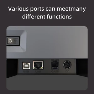 HZTZ 80mm Printer Tanda Terima Termal Pemotong Otomatis Dapur Restoran POS USB Serial LAN Wifi Bluetooth H-Z870 10 printer wifi penjualan terbaik - №