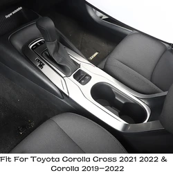 Console Gear Shift Panel Water Cup Holder Cover Trim Accessories For Toyota Corolla Cross XG10 2021 - 2024 & Corolla 2019 - 2024