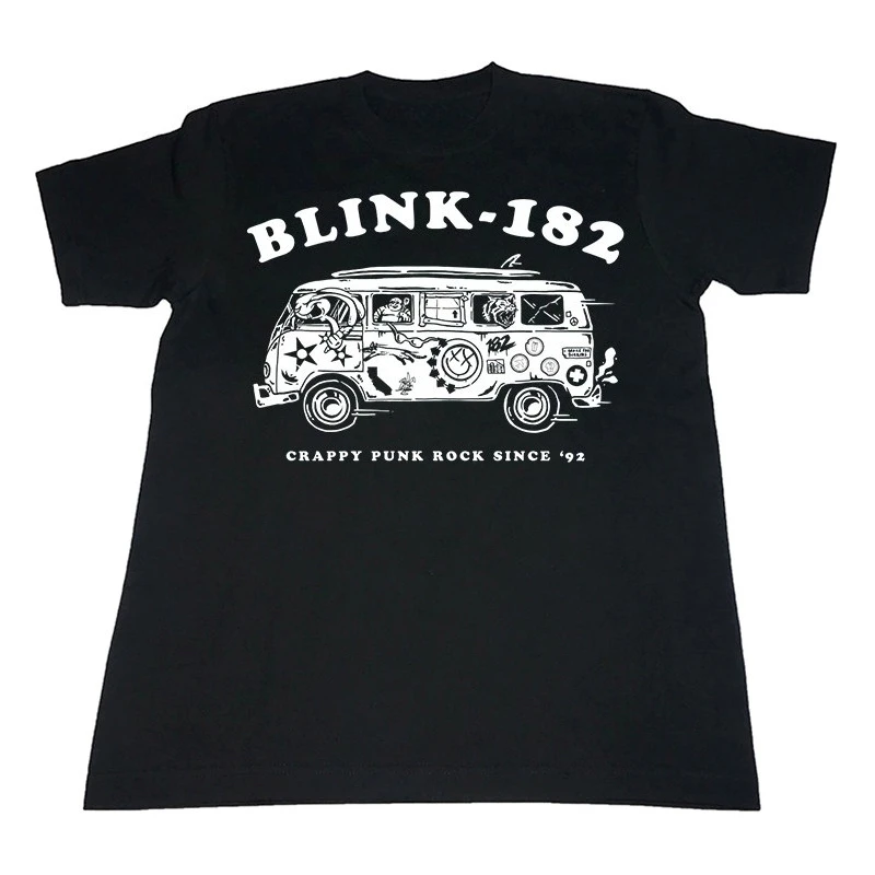 Street Rock, Hip-Hop, Skateboarding, Punk, Blink 182 Band, Oldtimer, thailändisches Kurzarm-T-Shirt