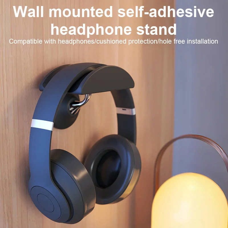 Universal Headphone Stand Wall Mounted Headset Holder Under Desk Gaming Earphone Mount For Airpods Max Beats Bose Display Rack