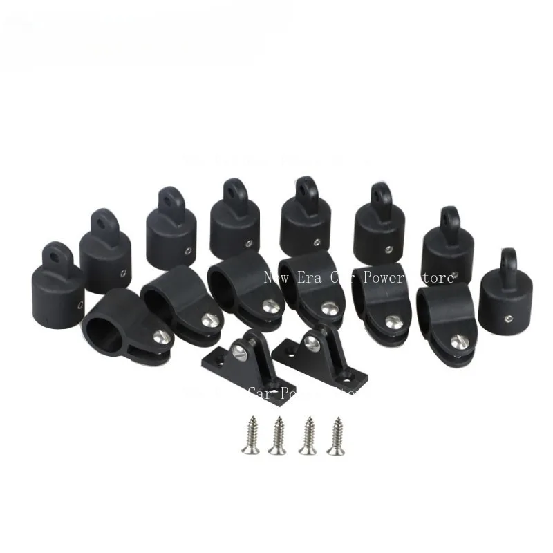 

Suitable for Yacht Accessories Black Nylon Sliding Sleeve Sliding Cap Mountain Shaped Seat Kayak Rubber Boat Sunshade 16 Pc Set