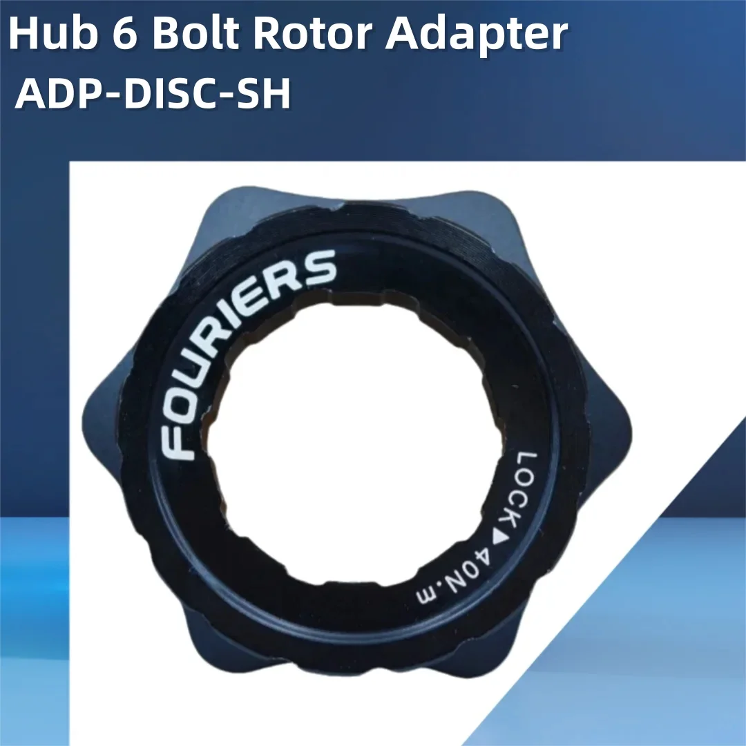 FOURIERS ADP-DISC-SH Mozzo per bicicletta Blocco centrale Adattatore a 6 bulloni Rotore del freno a disco per mountain bike Mozzo per ciclismo Blocco centrale Parti della bici