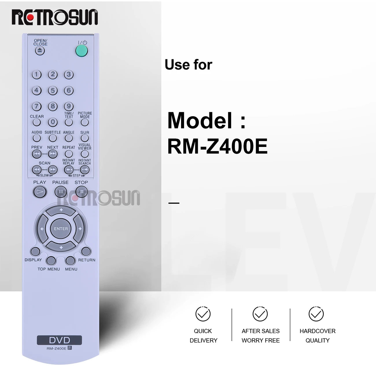 Mando a distancia para reproductor de DVD Aiwa XD-AX10, RM-Z400A, RM-Z400E, nuevo