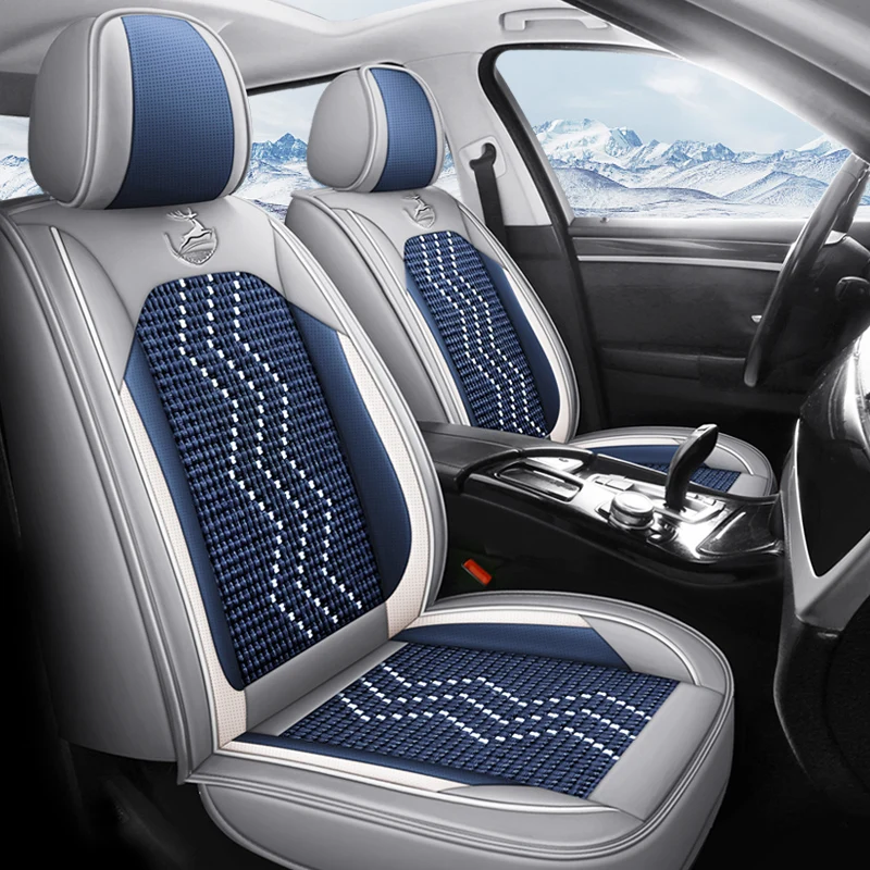 

Universal Seat Covers Leather Ice silk Driver or passenger Auto Interior Accessories Fit Most Sedan Suv Pick-up Truck Seat