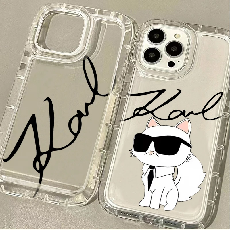 Clear Case For Samsung Galaxy A05 A05S A53 A34 A24 A14 A13 A23 A33 A73 A32 A52 A52S A72 Epc Cat K-KarlS Lovely Protective Funda