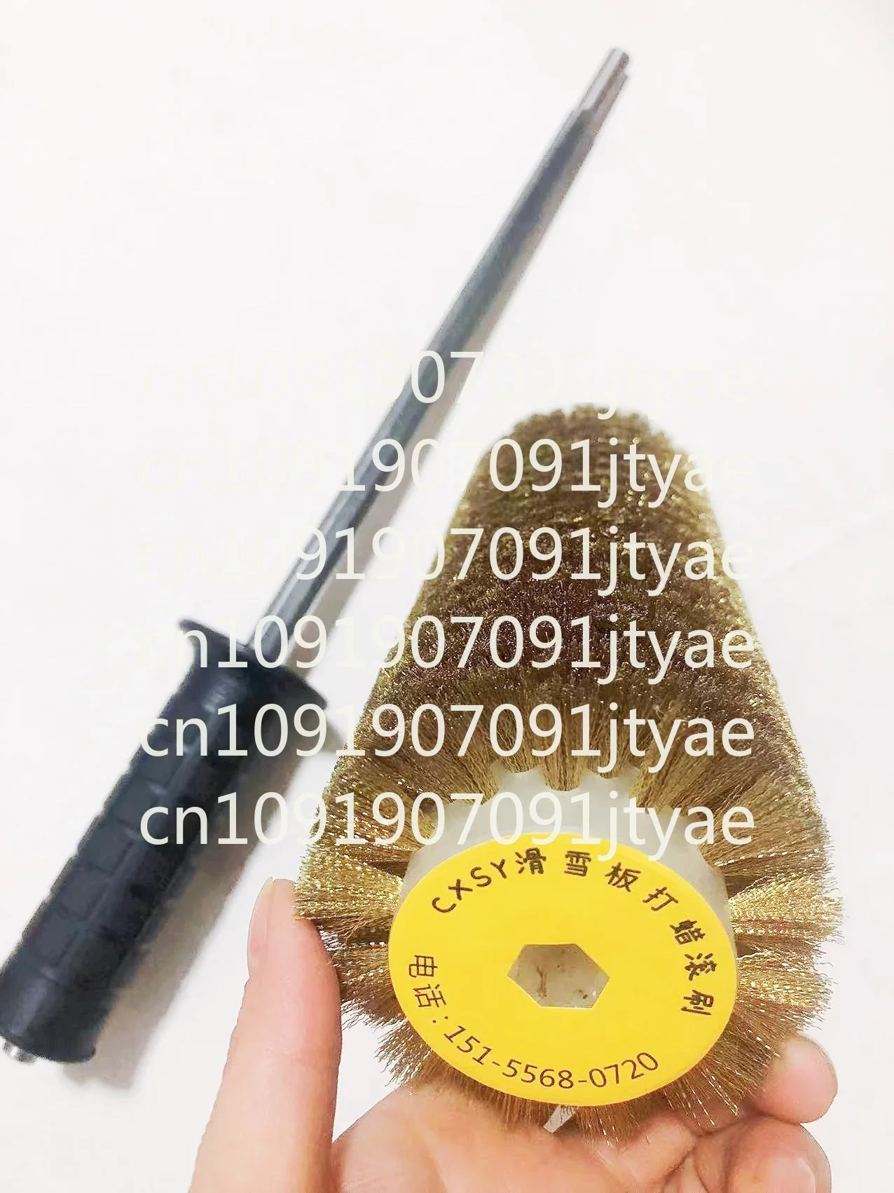 Snowboard Waxing Roller Brush, Polishing Roller Brush, Snowboard Waxing Set, Nylon Brush Horse Hair Brush, Copper Wire Brush