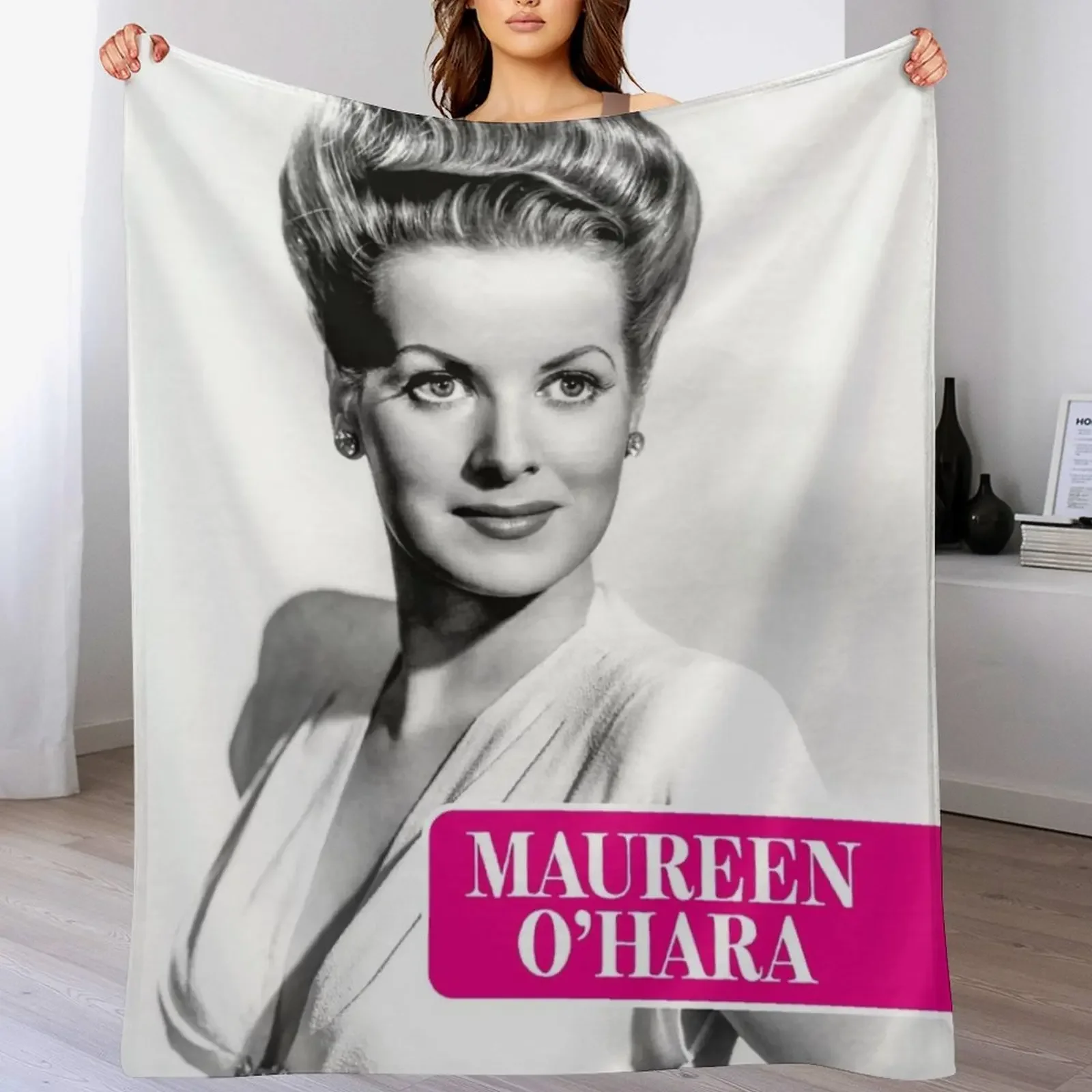 Maureen O'Hara Throw Blanket For Sofa Thin Flannel Fabric Blankets